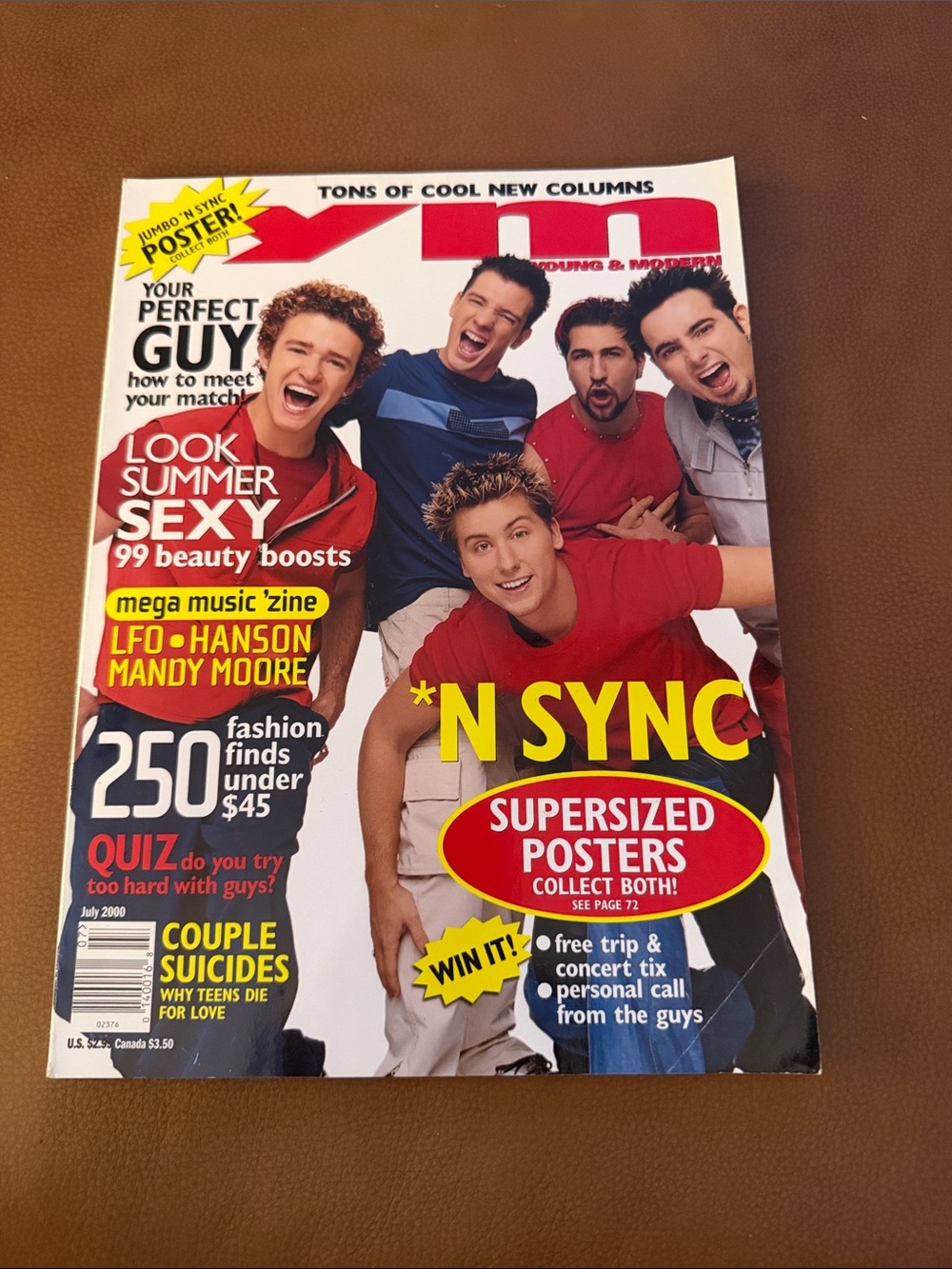 YM Young & Modern Magazine July 2000 ‘N Sync Cover